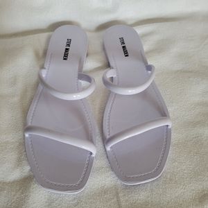 Steve Madden Pike white Jelly sandals